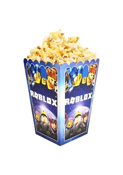 Mısır Kutusu Pop Corn 8 Li Roblox Temalı Doğum Günü Parti Malzemesi