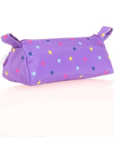 Kaukko Triangle Punch Kalem Çantası Purple K2579