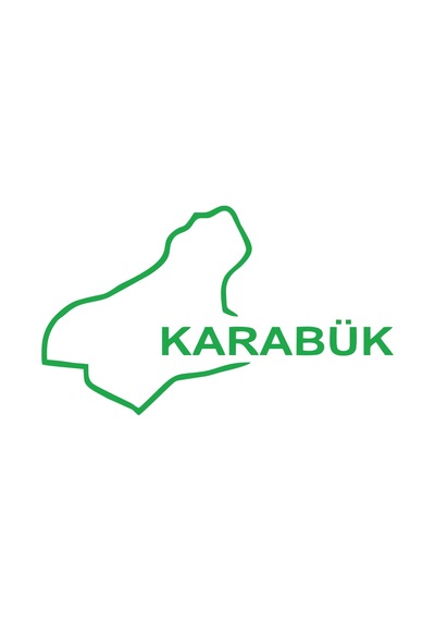 Karabük Harita Araba Sticker 17x17 Cm Yeşil