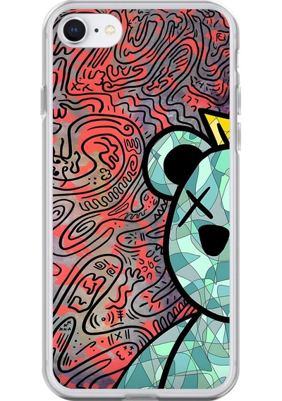 Apple Uyumlu iPhone 6s Şeffaf Kılıf Graffiti 12 Tasarımlı