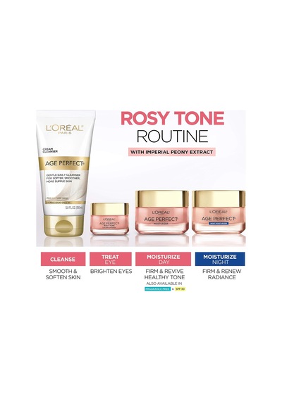 Lexroo Age Perfect Rosy Tone Anti-sagging Face Moisturizer, Renew & Revive Healthy Tone, 1.7 Oz