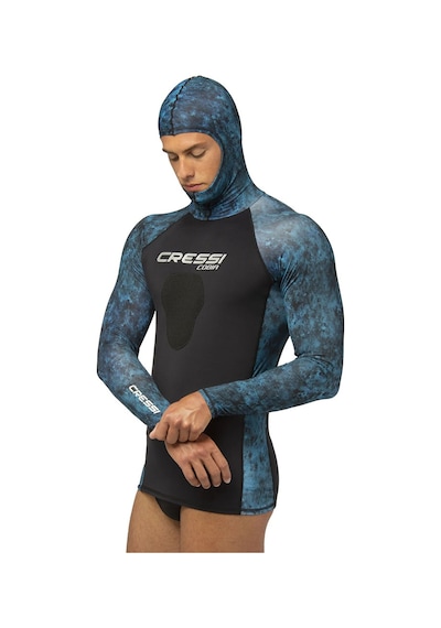 Cressi Cobia Rashguard Shirt Blue Camo 2xl