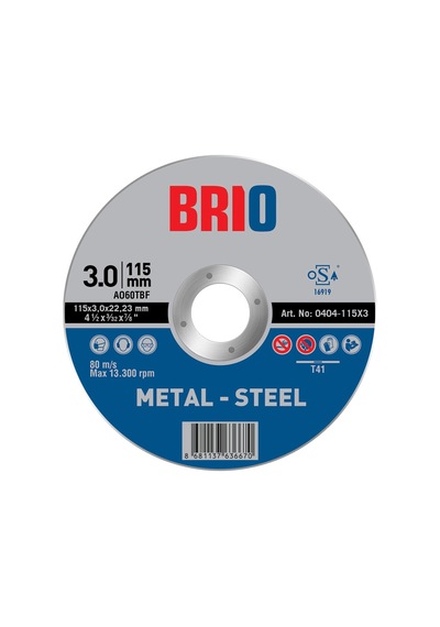 Kesme Taşı 115x3 Metal 10 Adet