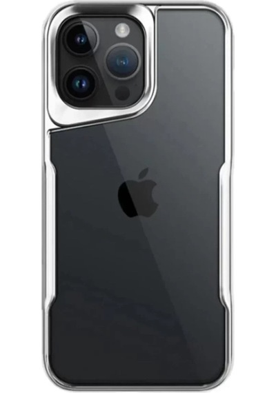 Newface Apple İphone 14 Pro Max Kılıf Boyi Silikon Kapak - Gümüş