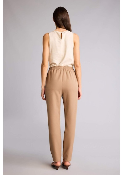 Defacto Slım Fıt Yüksek Bel Jogger Paça Pantolon H8464ax26smbn551 Kahve-bn551