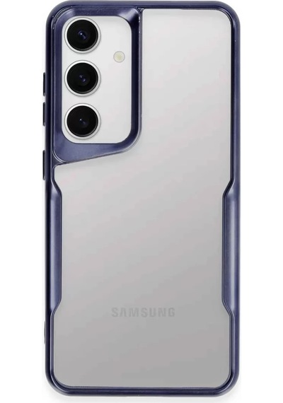 Newface Samsung Galaxy S24 Kılıf Boyi Silikon Kapak - Lacivert