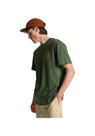Quiksilver Billabong Yazılı Arkası Baskılı Erkek Tişört Ebyzt00524 Yeşil