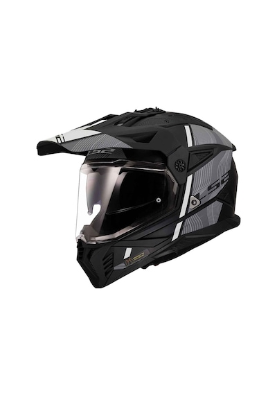 Ls2 Pioneer 2 Hill Kros Motosiklet Kaskı Beyaz - Siyah