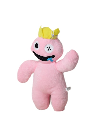 İthal Kumaş Sesli Müzikli Rainbow Friends Roblox Figür Peluş Oyuncak Uyku & Oyun Arkadaşı 30 Cm. Açık Pembe