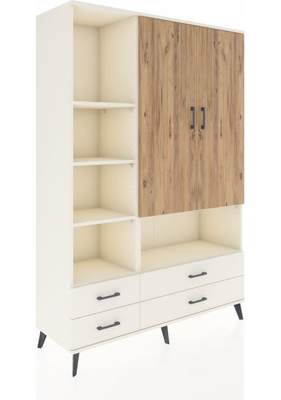 Hyperion Dolap 8 Raflı 4 Çekmeceli 2 Kapaklı 132x44x195 Aytaş... Aytaşı