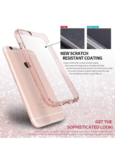 Ringke Fusion Apple Uyumlu iPhone 6s Plus/ 6 Plus İle Kılıf Black