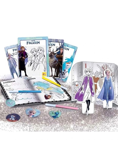 Disney Frozen Sırt Çantalı Boyama Ve Çizim Seti 92925