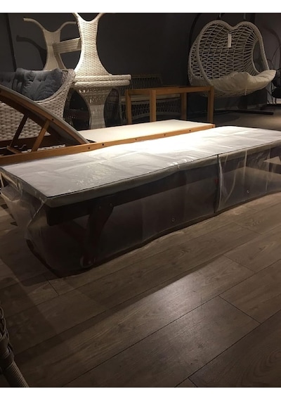 Düşler Ev Tekstili 200x75 Şeffaf Dış Mekan İç Mekan Şezlong Koruma Örtüsü Su Geçirmez Güneşe Dayanıklı Uv Katkılı Yağmur Ve Tozdan Koruyucu Kılıf Çok Renkli