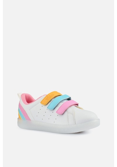 Vicco Sun Işıklı Kız Çocuk Beyaz/Pembe Sneaker