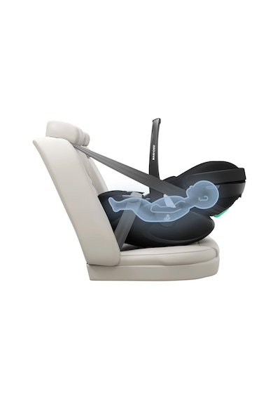 Maxi-Cosi Pebble Slidetech Tam Yatabilen 0-13 kg Ana Kucağı ve Oto Koltuğu Twillic Black