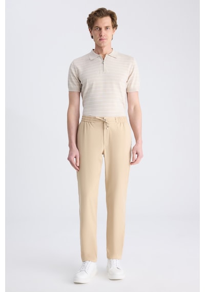 D's Damat Ds Damat Relaxed Fit Pilesiz Bej Diyogonal Tencel -pamuk Karışımlı Likralı Jogger Pantolon 4hc03ad05321m Bej