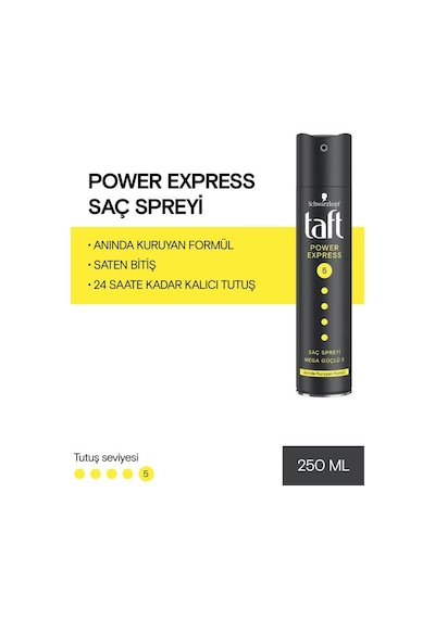 Taft Power Express Saç Spreyi 2 x 250 ML Taft Power Express Saç Spreyi 2 x 250 ML