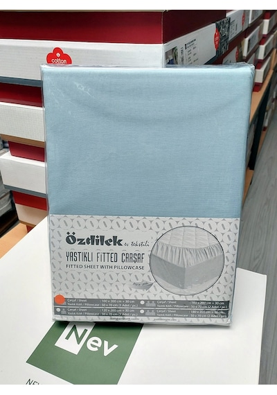 Özdilek Colourist Fitted Tek Kişilik Çarşaf Seti 100x200 -aqua Aqua