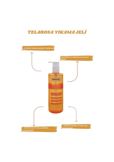 Natexia Telarosa Yulaf Özlü Temizleme Jeli 400 Ml