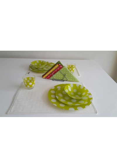 Tr Romans Amerikan Servis, Leke Tutmaz Su Geçirmez, Polycotton Kumaş, 32x45 Cm, Krem, 2 Li Genel