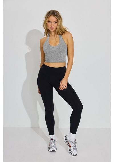 Madmext Grimelanj Halter Yaka Boyun Askılı Crop Top Mg2456 Grimelanj