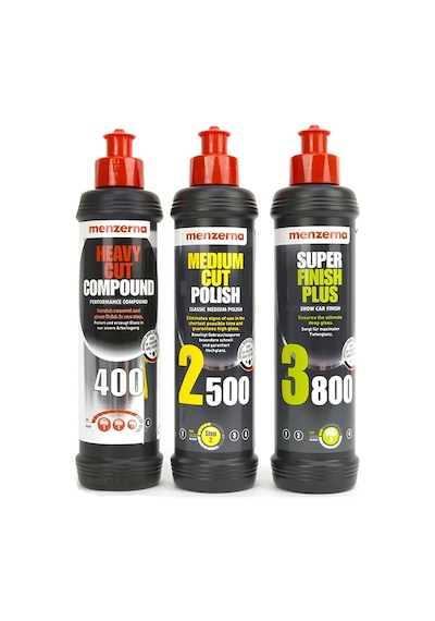 Menzerna 400 2500 3800 Pasta Hare  Set 250 ML N11.3468