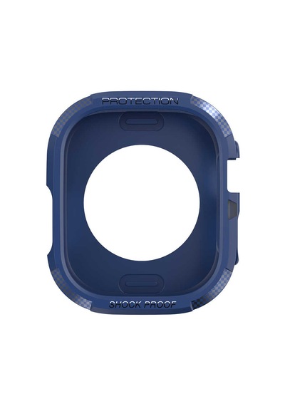 Ekılıf - Apple Uyumlu Watch Ultra 49mm - Kasa Koruyucu Silikon Tpu Watch Gard 17 - Pembe