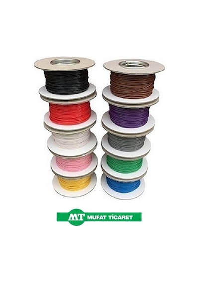 Murat 1 Mm Tesisat Kablosu kalaylı beyaz 1 Mt N11.14531