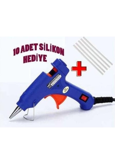 60w Sıcak Silikon Tabancası Anahtarlı + 10 Adet Silikom Mum N11.4230