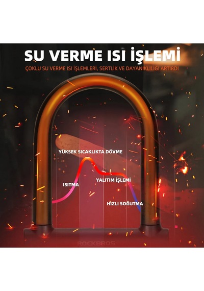 Yüksek Güvenlikli U Tipi Bisiklet Ve Motosiklet Kilidi Diğer