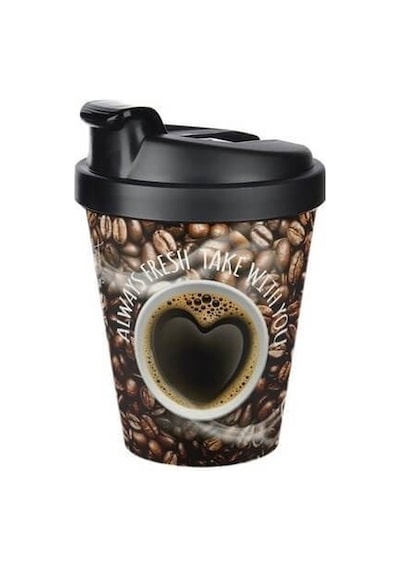 Kahve Bardağı - Termoslu 400ml - 13,5 Oz Siyah