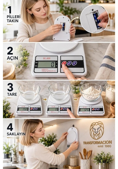 Dijital Hassas Mutfak Terazisi 10 Kg Elektronik Tartı Mutfak Kuför 720704 Çok Renkli