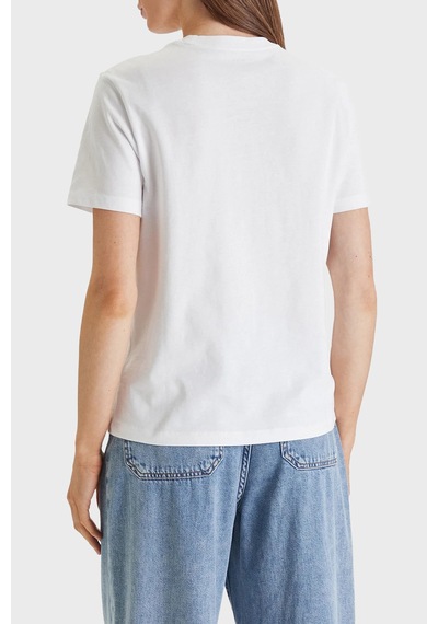 Calvin Klein Bayan T Shirt Lv044e215g Yaa Beyaz BEYAZ