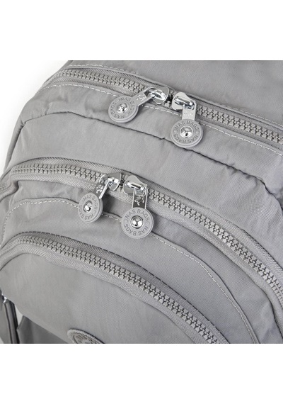 Nas Bag Unisex Zararlı Kimyasal İçermeyen Waterproof Sırt Çantası Açık Gri