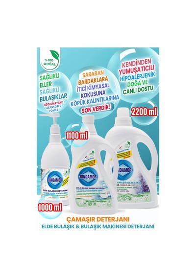 %100 Doğal Bitkisel Elde Bulaşık-makine Bulaşık-lavanta Tüm Renkler Çamaşır Deterjanı Seti