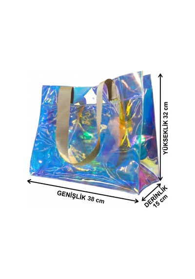 Rm Promosyon R&m Promosyon Su Geçirmez Şeffaf Pvc Kadın Plaj Ve Omuz Çantası - Hologram 7 Farklı Sap Rengi Seçeneği Hologram - Krem Sap Hologram - Krem Sap Rm Promosyon R&m Promosyon Su Geçirmez Şeffaf Pvc Kadın Plaj Ve Omuz Çantası - Hologram 7 Farklı Sap Rengi Seçeneği Hologram - Krem Sap Hologram - Krem Sap