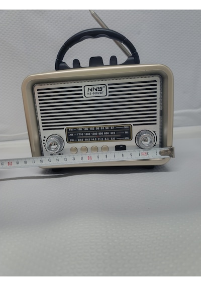Radyo Ses Bombası Usb Tf Aux Bluetooth Hoparlör Tws Bağlantı - Kahverengi- Tek Ebat