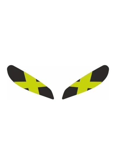 Cfmoto 250 Sr Uyumlu Far Kaplama Sticker Flo Sarı X