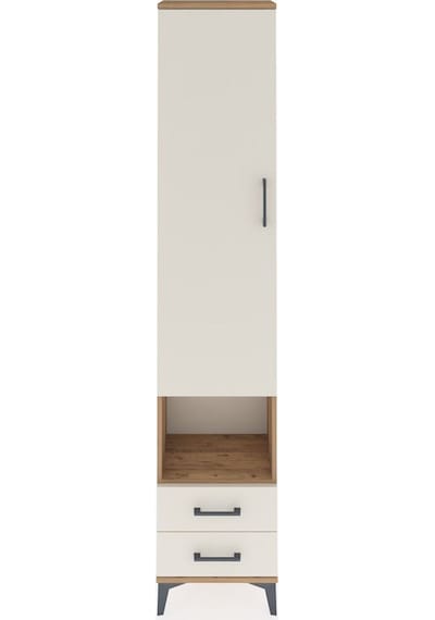 Arges Dolap 5 Raflı 2 Çekmeceli Tek Kapaklı 44x30x221 Çam-aytaşı Atlas Çam