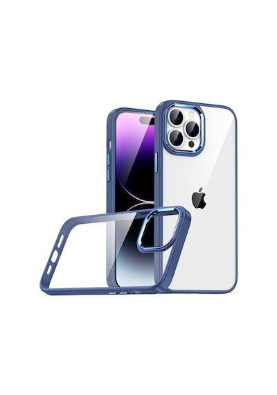 Zore İphone 14 Pro Max Uyumlu Ogaa Flora Kılıf-sierra Mavi