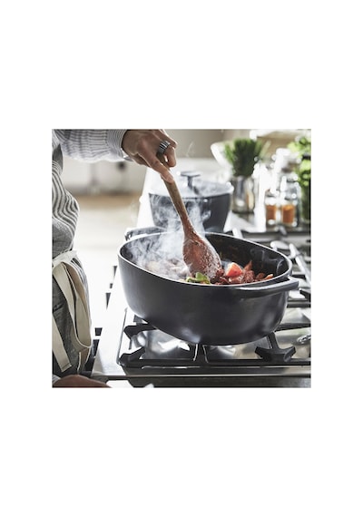 Ikea Vardagen Kapaklı Tencere 6,5 L 33 Cm Siyah 2 Parça