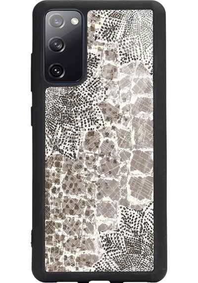 Samsung Uyumlu S20 Fe Taşlı Yaprak Tasarımlı Glossy Telefon Kılıfı Çok Renkli