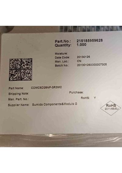 Cdmc6d28np-3r3mc 3,3uh 6,3a 7.25x6.7x3.0 Sumıda Smd Bobin 15 Adet