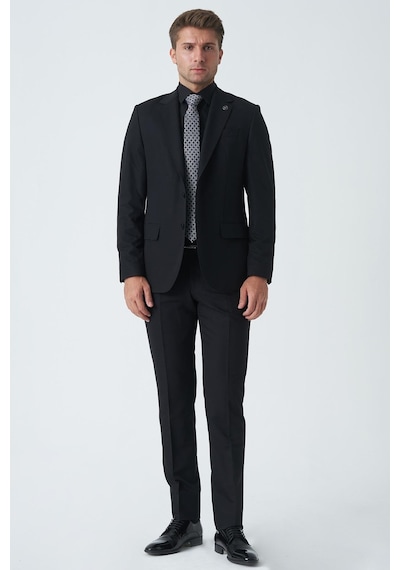 White Stone Cardiff T2454 Slim Fit 6 Drop Düz Takım Elbise Siyah-siyah Siyah White Stone Cardiff T2454 Slim Fit 6 Drop Düz Takım Elbise Siyah-siyah Siyah
