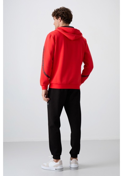 Tommy Life Fiesta - Siyah Pamuklu Kalın Yumuşak Dokulu Comfort Fit Baskılı Erkek Eşofman Takım - 85236 Kırmızı - Siyah Tommy Life Fiesta - Siyah Pamuklu Kalın Yumuşak Dokulu Comfort Fit Baskılı Erkek Eşofman Takım - 85236 Kırmızı - Siyah
