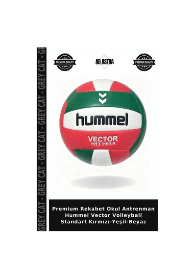 Premium Rekabet Okul Antrenman Hummel Vector Volleyball Standart Kırmızı-yeşil-beyaz Çok Renkli