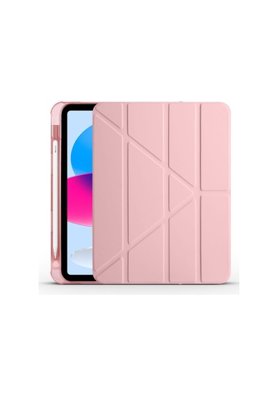 Apple Uyumlu iPad 11.nesil 2025 Kılıf Zore Tri Folding Kalem Bölmeli Standlı Kılıf Kapaklı Kılıf