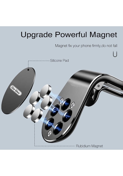 Go Des GD-HD633 Magnetik Araç İçi Telefon Tutucu ZORE-221161 Siyah