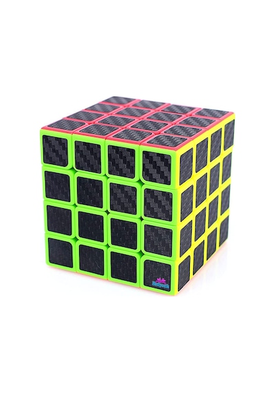 Qiyi Qiyuan S 4x4 Karbon Fiber Zeka Küpü Akıl Küpü Rübik Küp