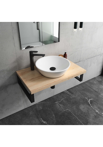 Isvea Sistemay Soft Tezgah Üzeri Çanak Lavabo 45 CM.Beyaz